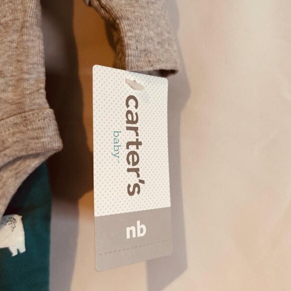 Carter’s Newborn Baby “Wild Little One” Bodysuit & Pants Outfit - Picture 6 of 6